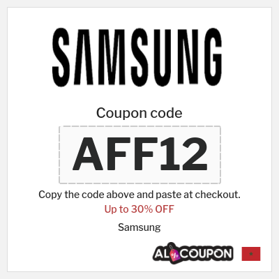 Coupon discount code for Samsung 5% OFF