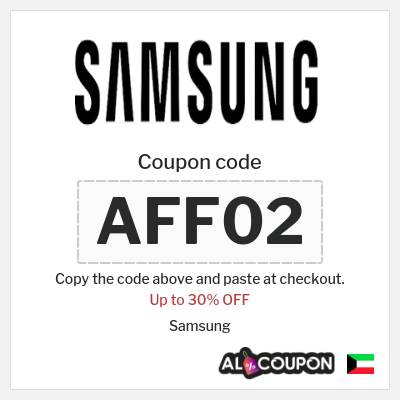 Coupon discount code for Samsung 5% OFF