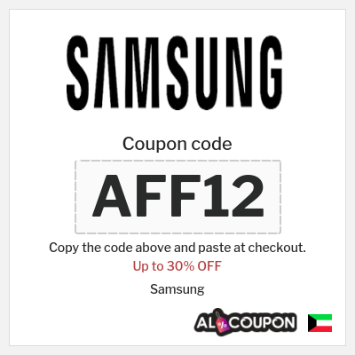 Coupon for Samsung (AFF12) Up to 30% OFF 