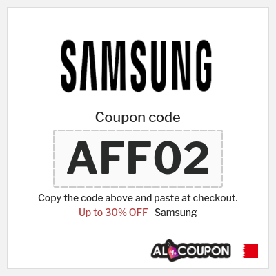 Coupon for Samsung (AFF02) Up to 30% OFF 