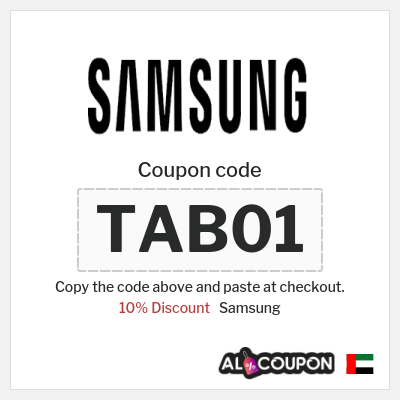 Coupon for Samsung (TAB01) 10% Discount