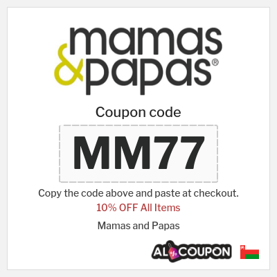 Coupon for Mamas and Papas (MM77) 10% OFF All Items