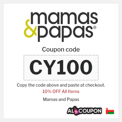 Coupon for Mamas and Papas (CY100) 10% OFF All Items