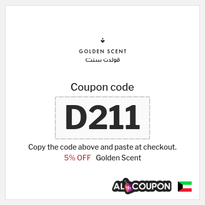 Golden Scent Coupon (D211) Golden Scent discount code 2025