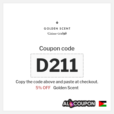 Golden Scent Coupon (D211) Golden Scent discount code 2025