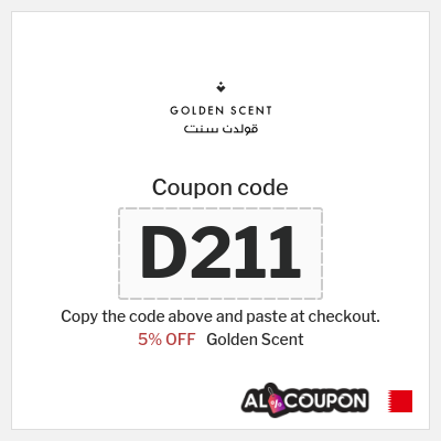Golden Scent Coupon (D211) Golden Scent discount code 2026