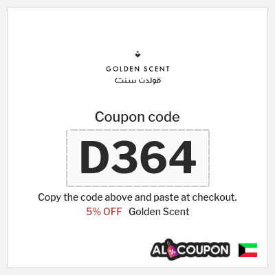 Golden Scent Coupon (D364) Golden Scent discount code 2026