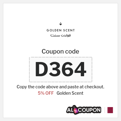 Golden Scent Coupon (D364) Golden Scent discount code 2026