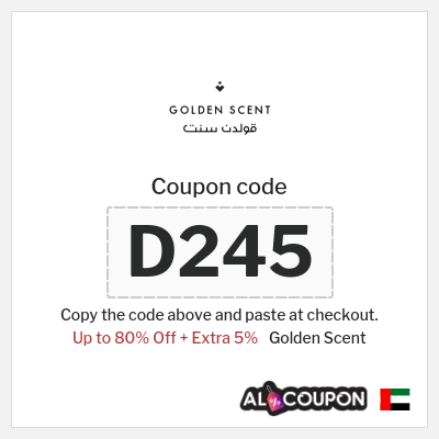 Golden Scent Coupon (D245) Golden Scent Discount Code 80%