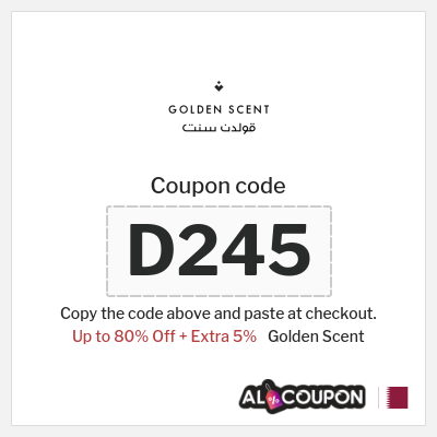 Golden Scent Coupon (D245) Golden Scent Discount Code 80%