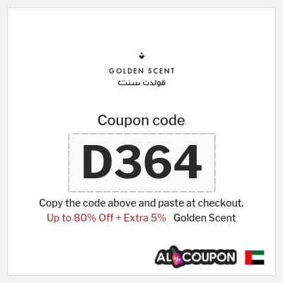 Golden Scent Coupon (D364) Golden Scent Discount Code 80%