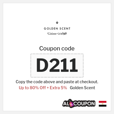 Golden Scent Coupon (D364) Golden Scent Discount Code 80%