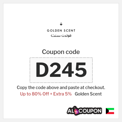 Golden Scent Coupon (D245) Golden Scent Discount Code 80%