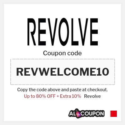 Coupon for Revolve (REVWELCOME10) Up to 80% OFF + Extra 10%