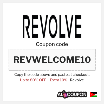 Coupon for Revolve (REVWELCOME10) Up to 80% OFF + Extra 10%