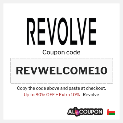 Coupon for Revolve (REVWELCOME10) Up to 80% OFF + Extra 10%