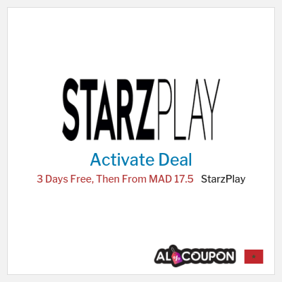 Coupon discount code for StarzPlay 7 Days Free Trial