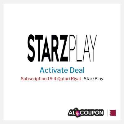 Special Deal for StarzPlay Subscription 19.4 Qatari Riyal