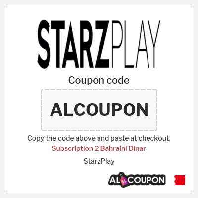 Coupon for StarzPlay (ALCOUPON) Subscription 2 Bahraini Dinar