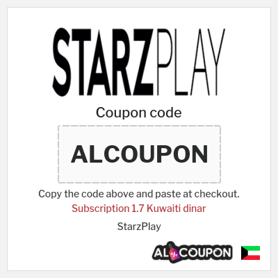 Coupon for StarzPlay (ALCOUPON) Subscription 1.7 Kuwaiti dinar