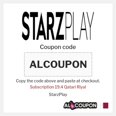 Coupon for StarzPlay (ALCOUPON) Subscription 19.4 Qatari Riyal