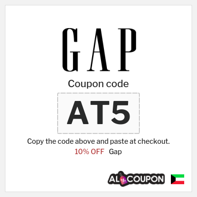 Coupon for Gap (AT6) 10% OFF