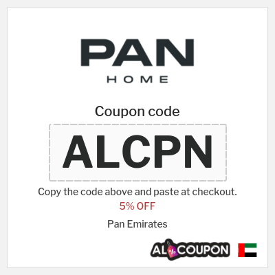 Coupon for Pan Emirates (ALCPN) 5% OFF