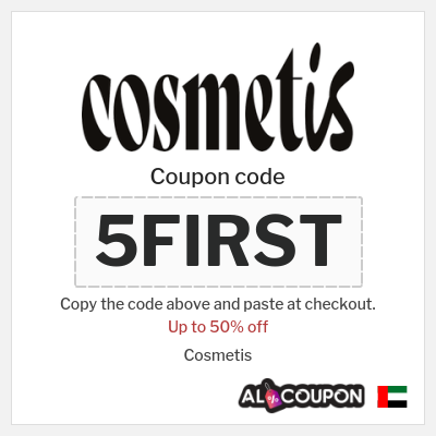 Coupon discount code for Cosmetis 50% OFF