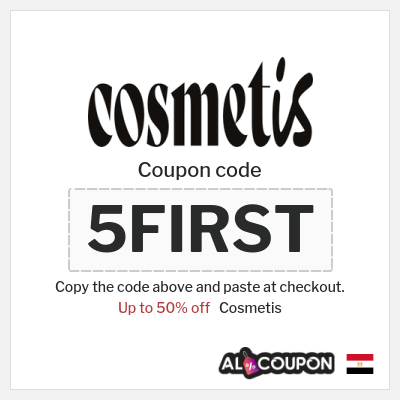 Coupon discount code for Cosmetis 50% OFF