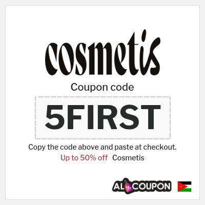 Coupon discount code for Cosmetis 50% OFF