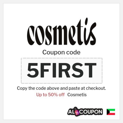 Coupon discount code for Cosmetis 50% OFF