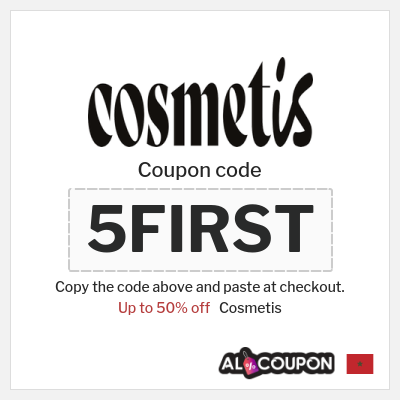 Coupon discount code for Cosmetis 50% OFF