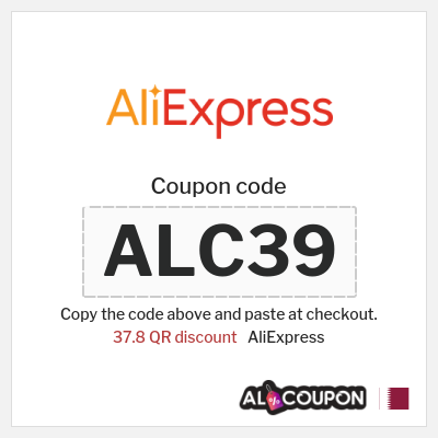 Coupon for AliExpress (ALC39) 37.8 QR discount