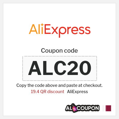 Coupon for AliExpress (ALC20) 19.4 QR discount