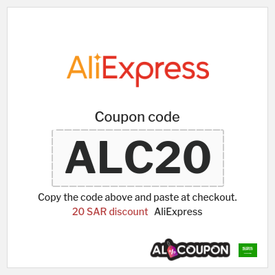 Coupon for AliExpress (ALC20) 20 SAR discount