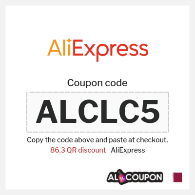 Coupon for AliExpress (ALCLC5) 86.3 QR discount