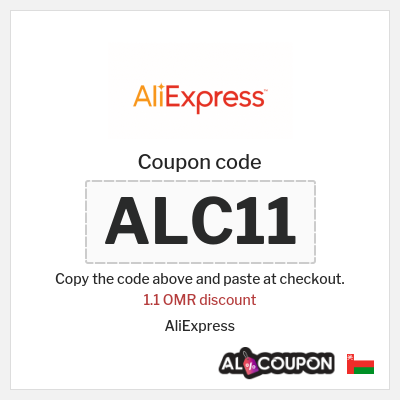 Coupon for AliExpress (ALC11) 1.1 OMR discount