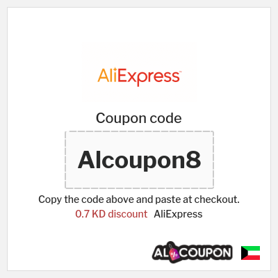 Coupon for AliExpress (Alcoupon8) 0.7 KD discount