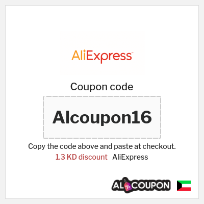 Coupon for AliExpress (Alcoupon16) 1.3 KD discount