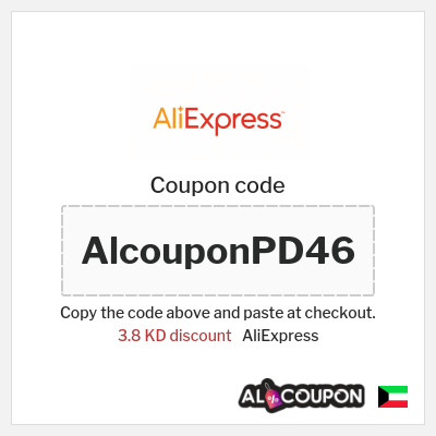 Coupon for AliExpress (AlcouponPD46) 3.8 KD discount