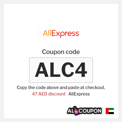 Coupon for AliExpress (ALC4) 47 AED discount
