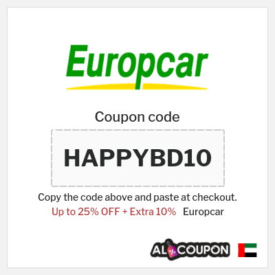 Coupon discount code for Europcar 10% OFF