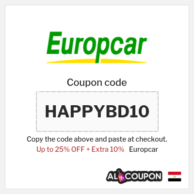 Coupon discount code for Europcar 10% OFF
