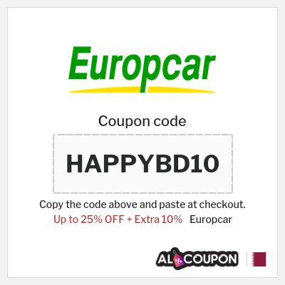 Coupon discount code for Europcar 10% OFF