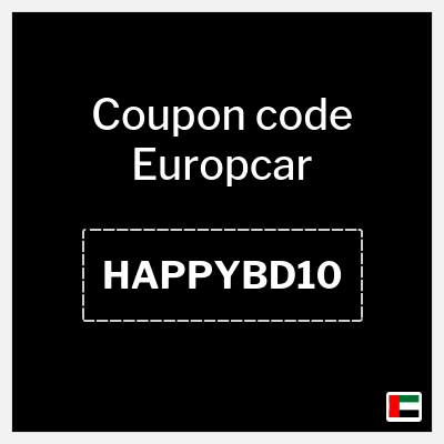 Coupon for Europcar (HAPPYBD10) 10% OFF