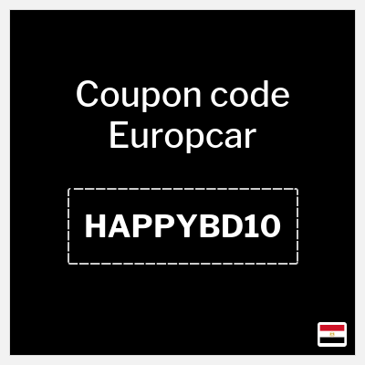 Coupon for Europcar (HAPPYBD10) 10% OFF