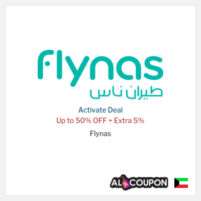 Coupon discount code for Flynas 5% OFF
