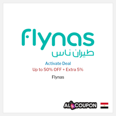 Coupon discount code for Flynas 5% OFF