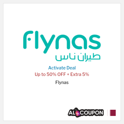 Coupon discount code for Flynas 5% OFF