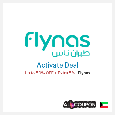 Coupon discount code for Flynas 5% OFF